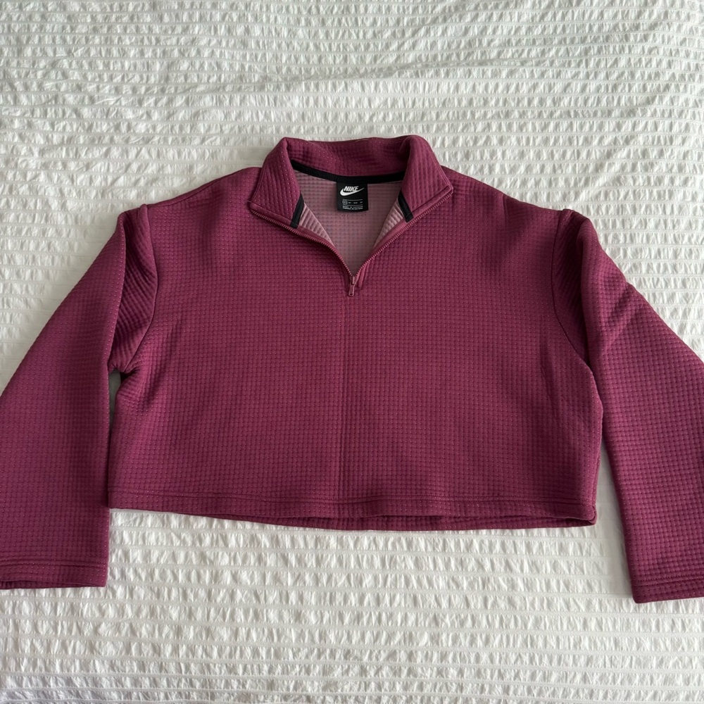 Nike Dri-Fit Quilted Purple Quarter Zip